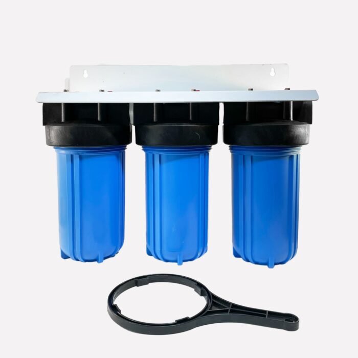 Filtro tripack de 1 ½” Sedimento, sarro y cloro